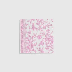 Pink Toile Large Napkins (25 per pack)