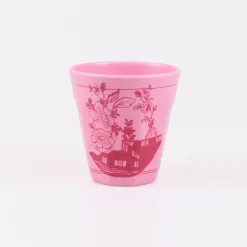 Pink Vintage Botanical Reusable Cups (x 4)