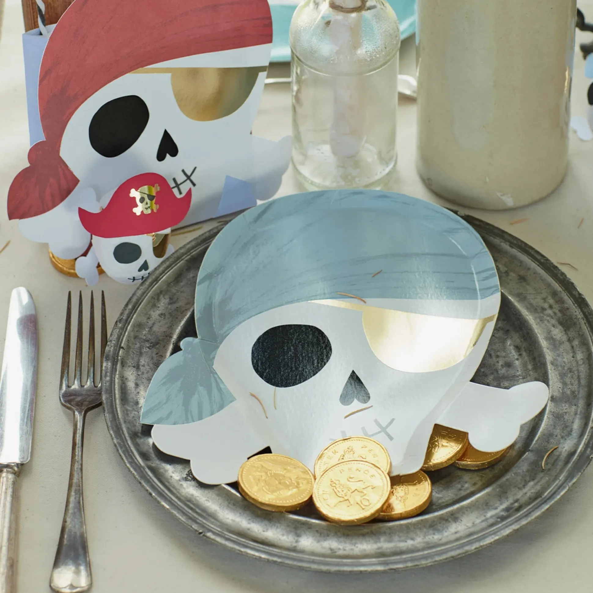 Pirate Plates, Pack of 8