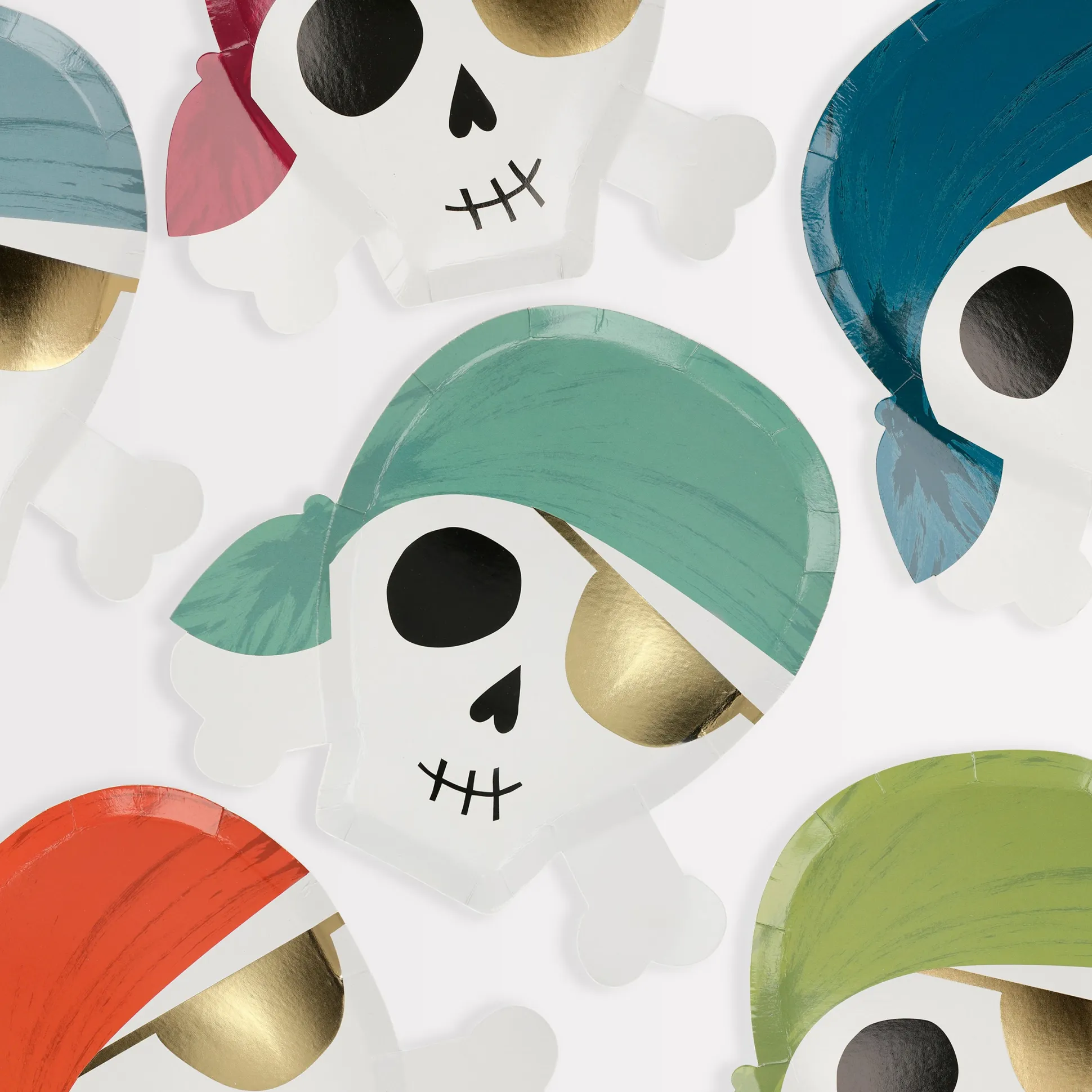 Pirate Plates, Pack of 8