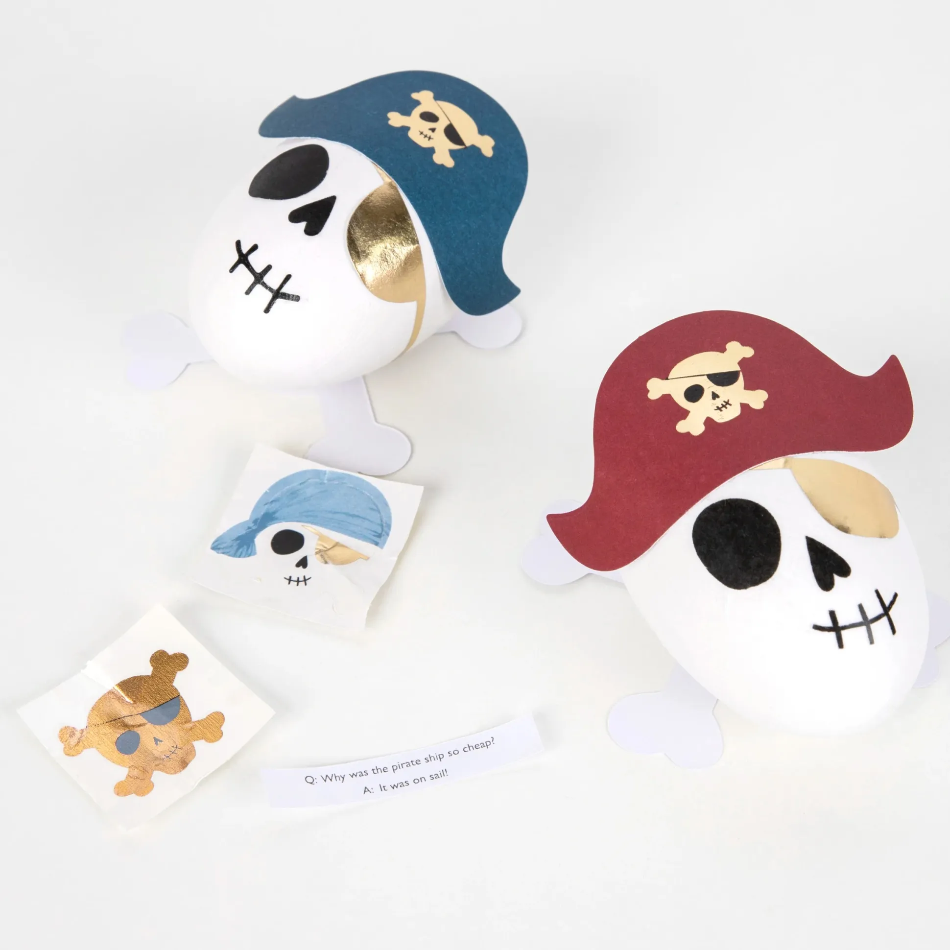 Pirate Skulls Surprise Balls, Pack of 3