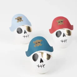 Pirate Skulls Surprise Balls, Pack of 3