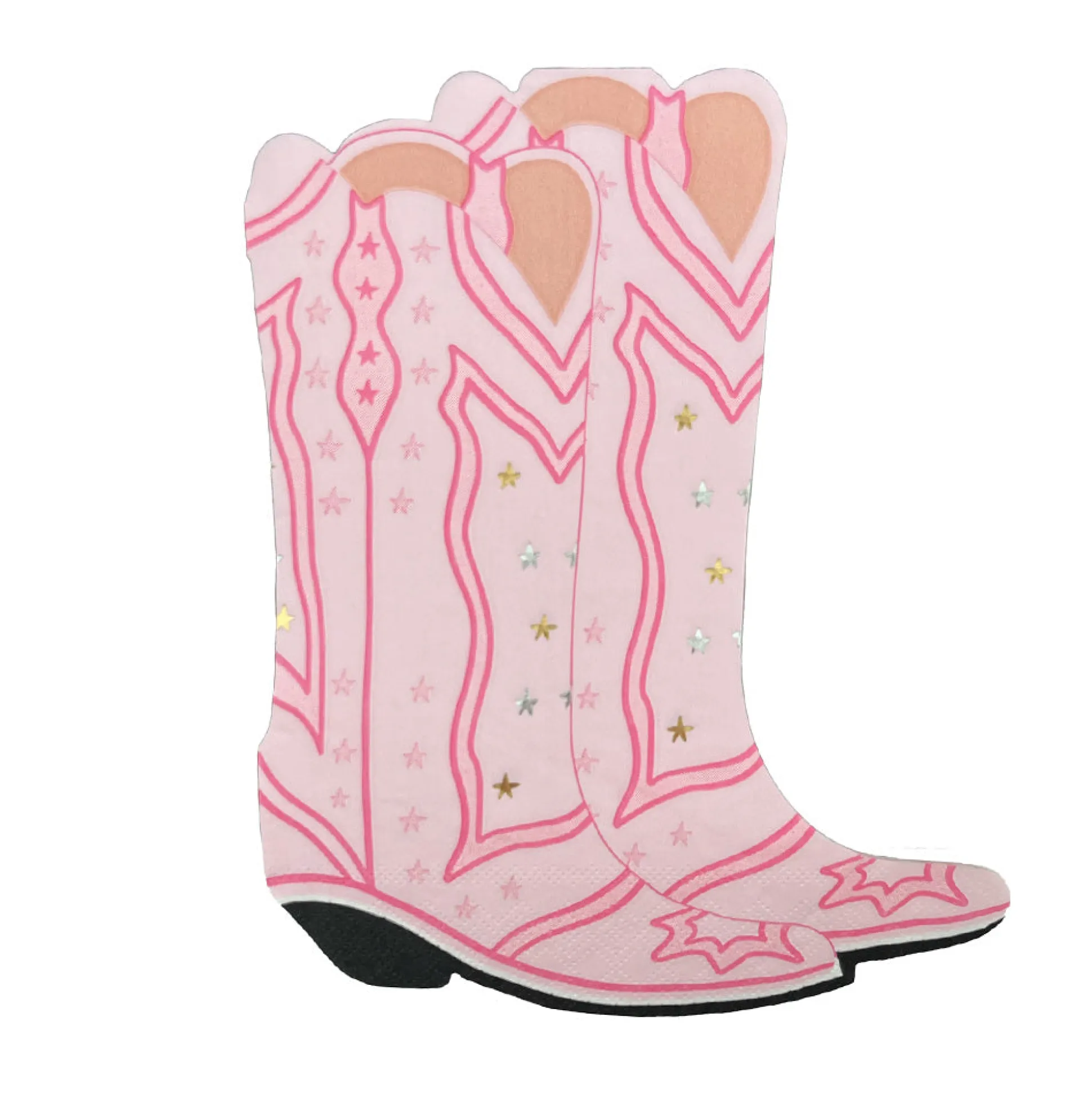 Pony Tales Large "Boot" Napkins, Pack of 16