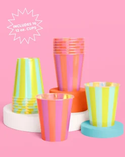 Pool Party Cups - 16 plastic cups