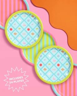Pool Party Plates - 24 paper plates