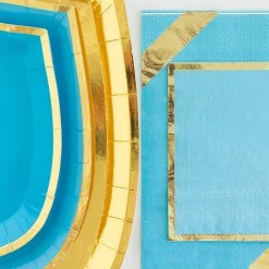 Posh Blue My Mind Cocktail Napkins, Pack of 20