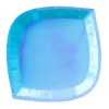 Posh Bubble Mint Charger Plates, Pack of 8