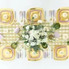 Posh Gold To Go Charger Plates, Pack of 8