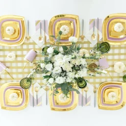 Posh Gold To Go Charger Plates, Pack of 8