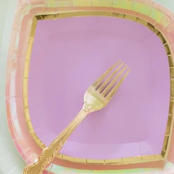 Posh Lilac You Lots Dessert Plates, Pack of 8