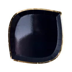 Posh Noir Dessert Plates, Pack of 8