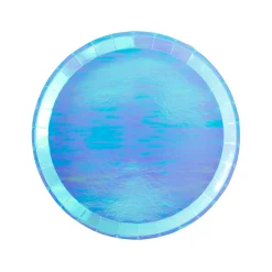 Post Bubble Mint Round Dessert Plate, Pack of 8