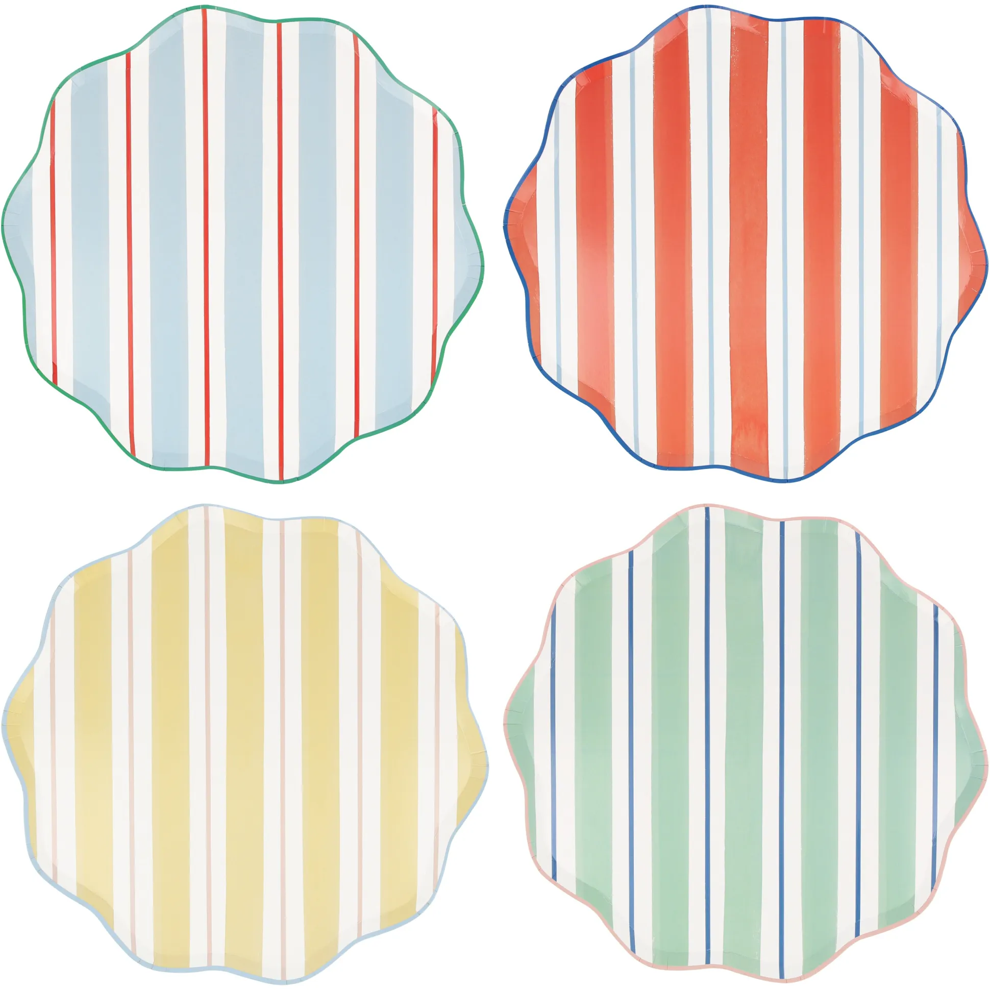Preppy Stripe Dinner Plates, Pack of 8