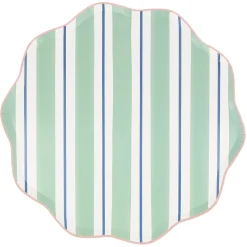 Preppy Stripe Dinner Plates, Pack of 8
