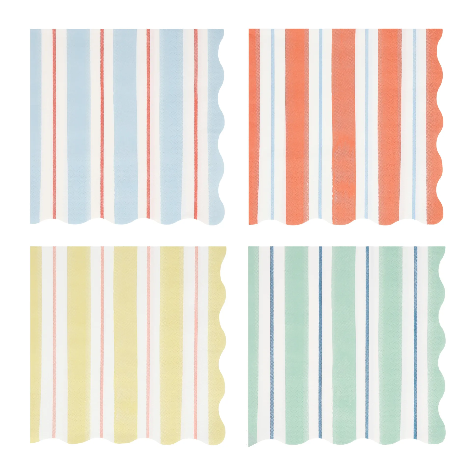 Preppy Stripe Large Napkins, Pack of 16