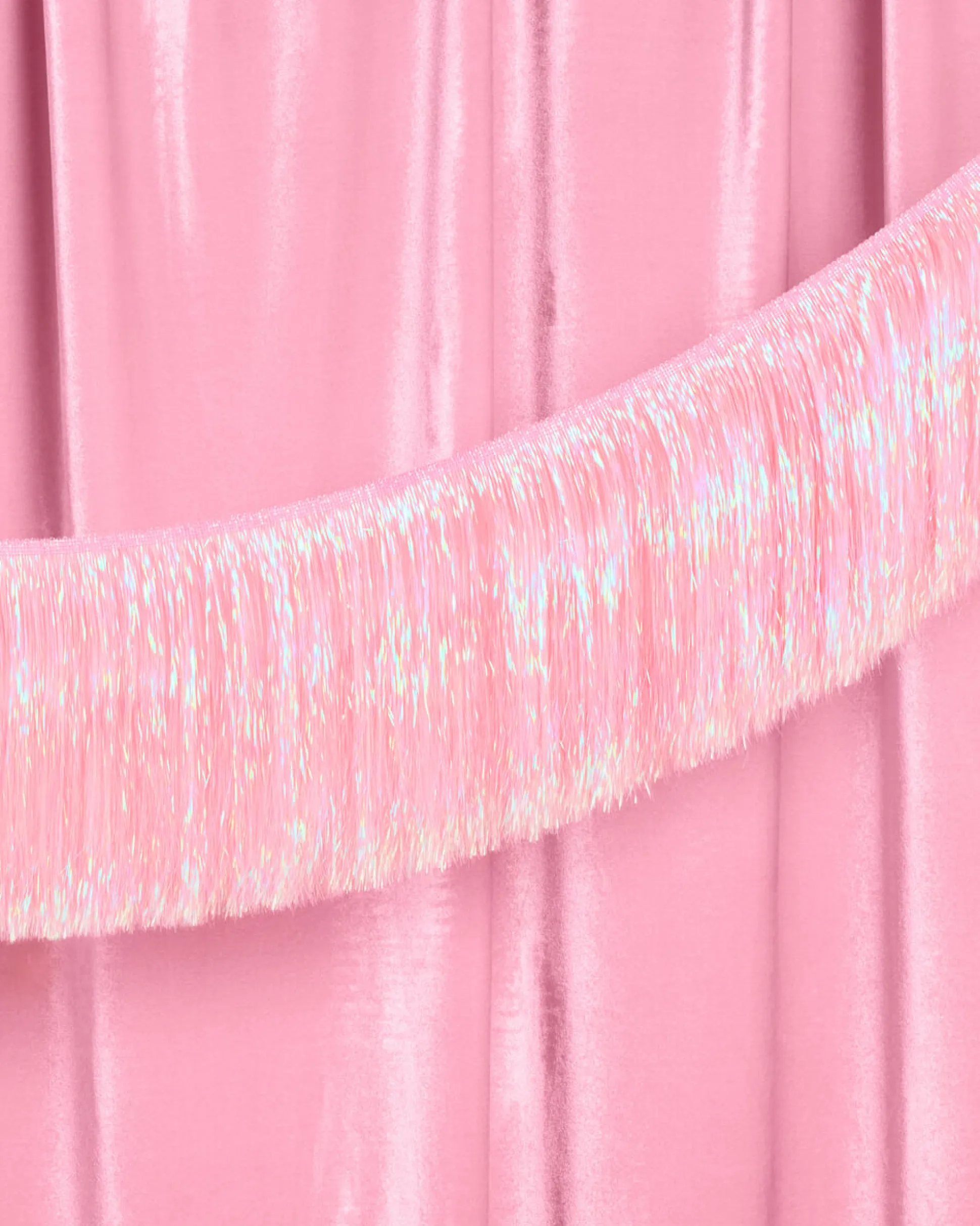 Pretty in Pink Fringe - light pink fringe banner