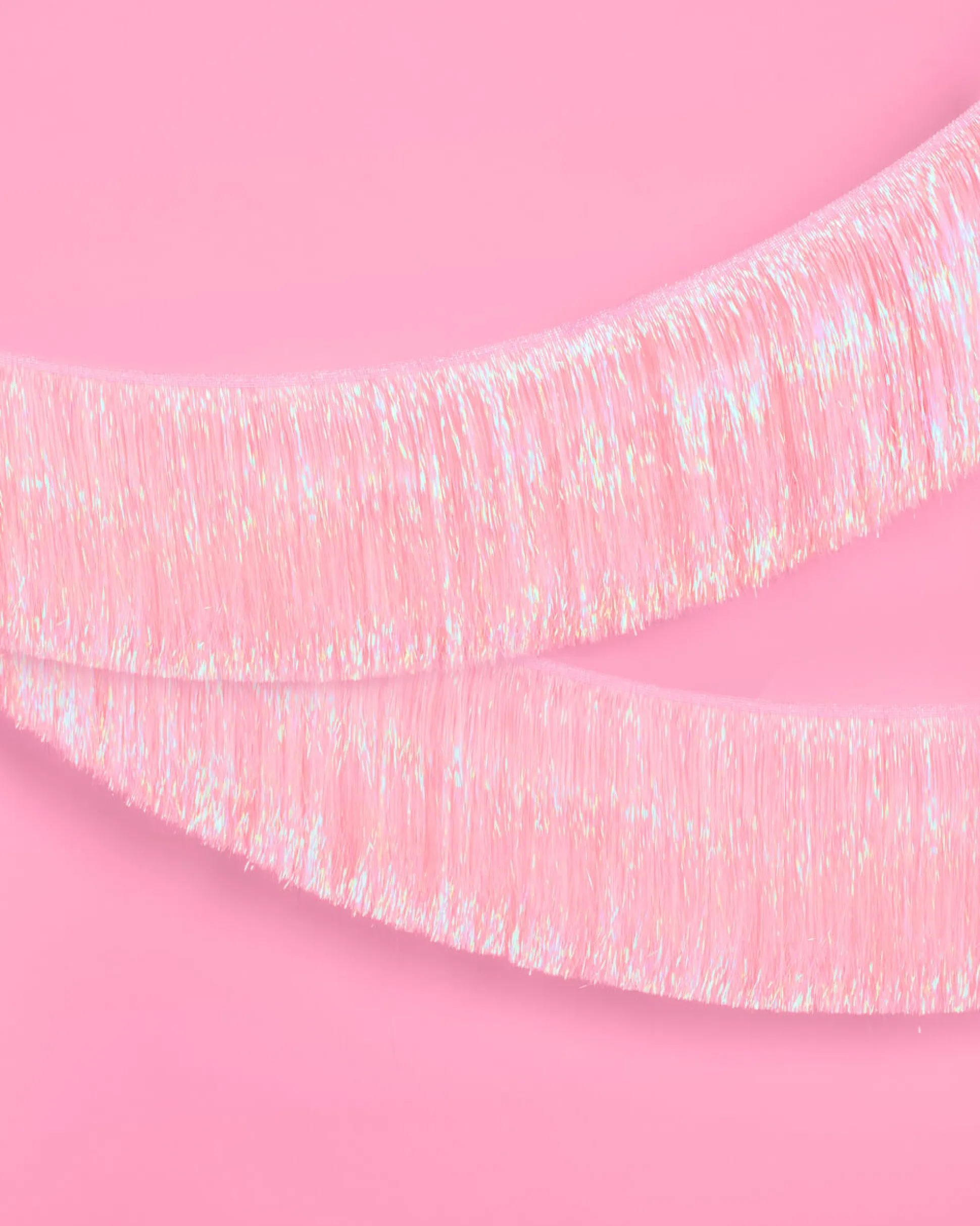 Pretty in Pink Fringe - light pink fringe banner