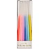 Rainbow Dipped Tapered Candles