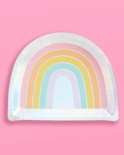 Rainbow Plates, Pack of 25