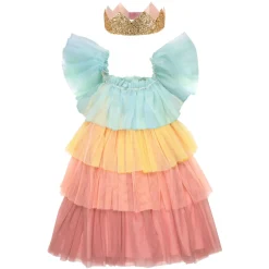 Rainbow Ruffle Princess Dress Up 3-4 Years