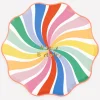 Rainbow Swirl Happy Birthday Dinner Plates (x 8)
