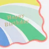 Rainbow Swirl Happy Birthday Small Napkins (x 16)