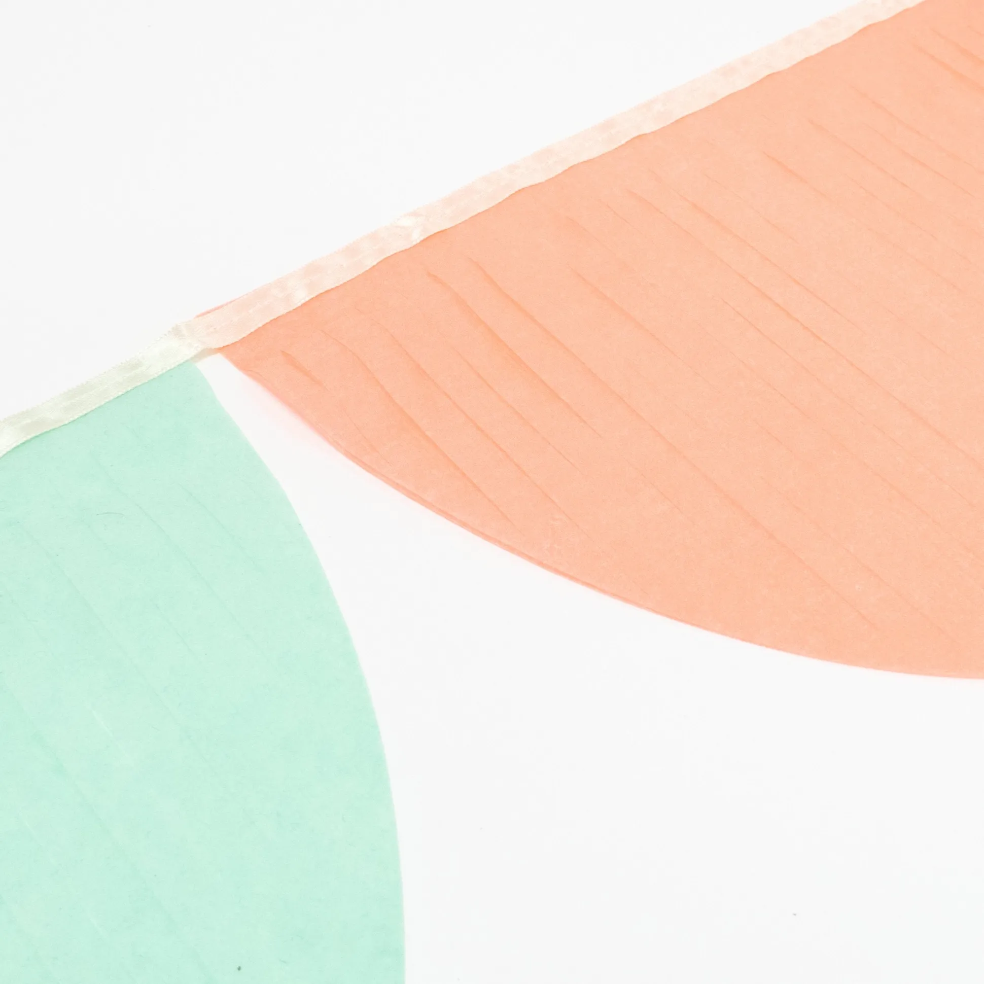 Rainbow Tissue Paper Scallop Garlands