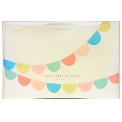 Rainbow Tissue Paper Scallop Garlands
