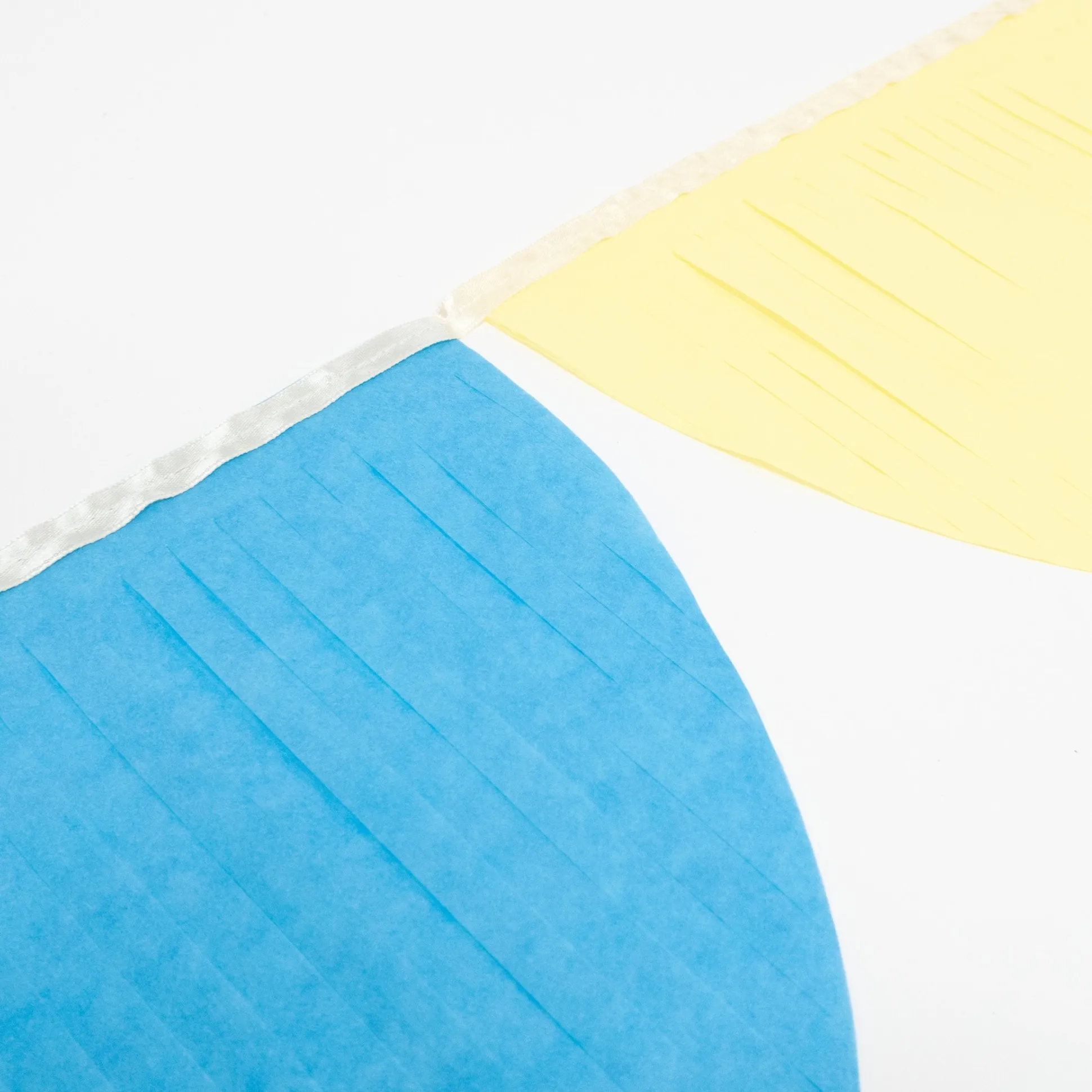 Rainbow Tissue Paper Scallop Garlands