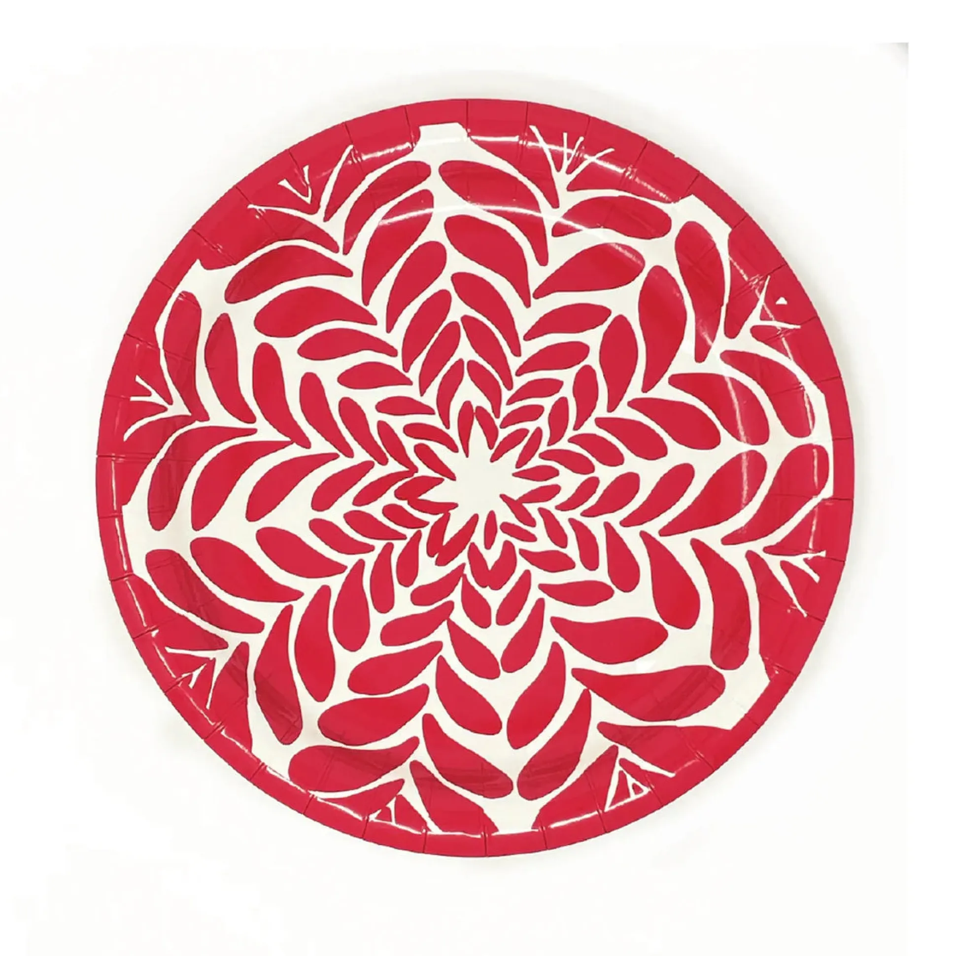 7" Red Paper Plates, Pack of 8