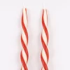 Red Stripe Twist Candles