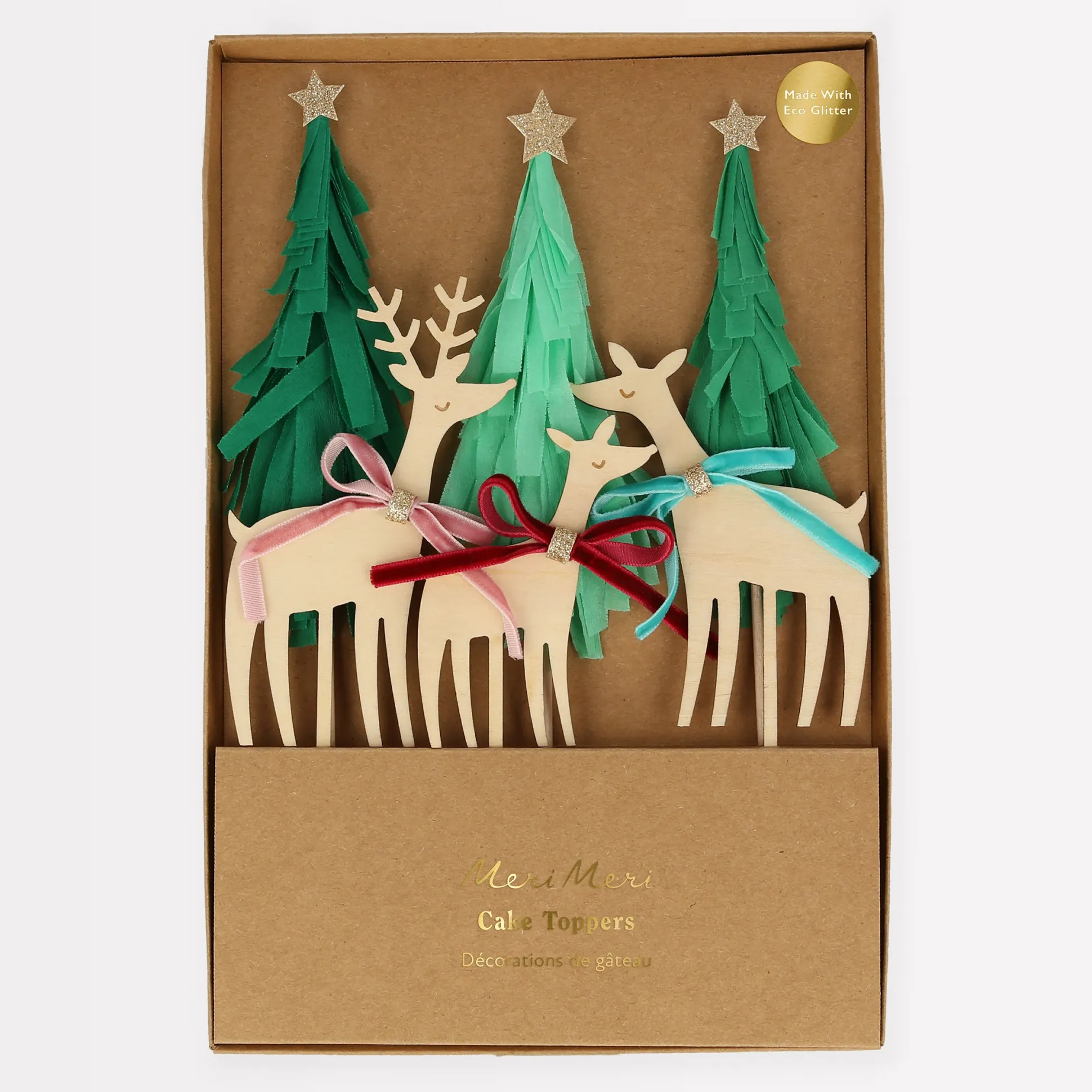 Reindeer Family Cake Toppers