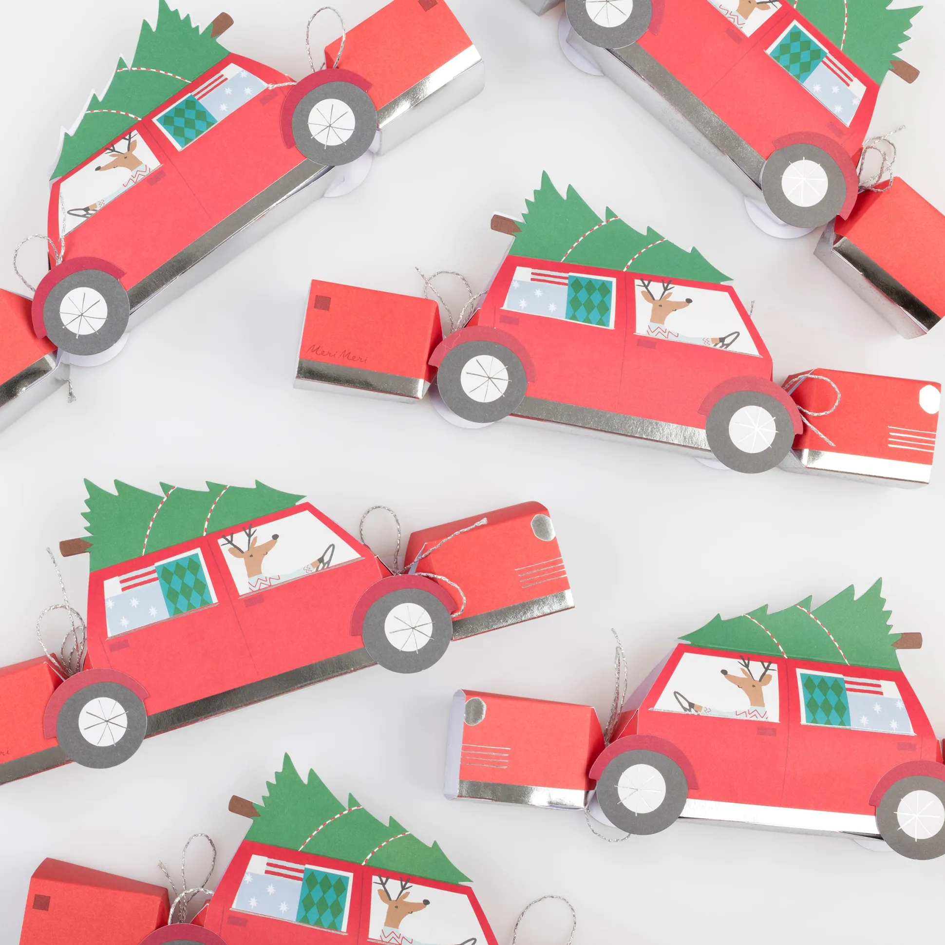 Reindeer In Car Crackers, Pack of 6