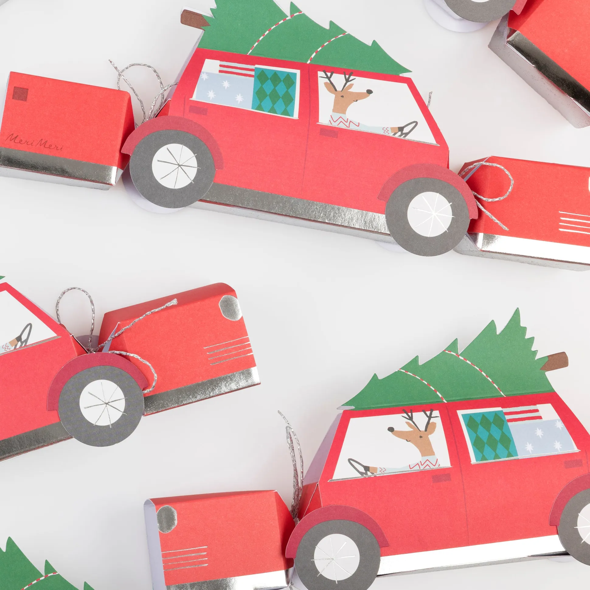 Reindeer In Car Crackers, Pack of 6
