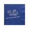 Retro Sip Sip Custom Cocktail Napkin, Silver Foil