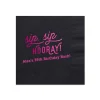 Retro Sip Sip Custom Cocktail Napkin, Fuchsia Foil