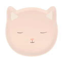 Reusable Pink Cat Plate