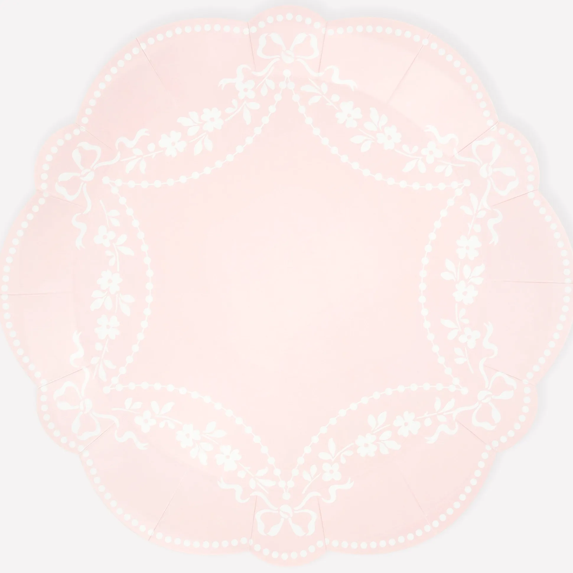 Rococo Pink Dinner Plates, Set of 8