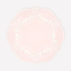 Rococo Pink Side Plates, Set of 8