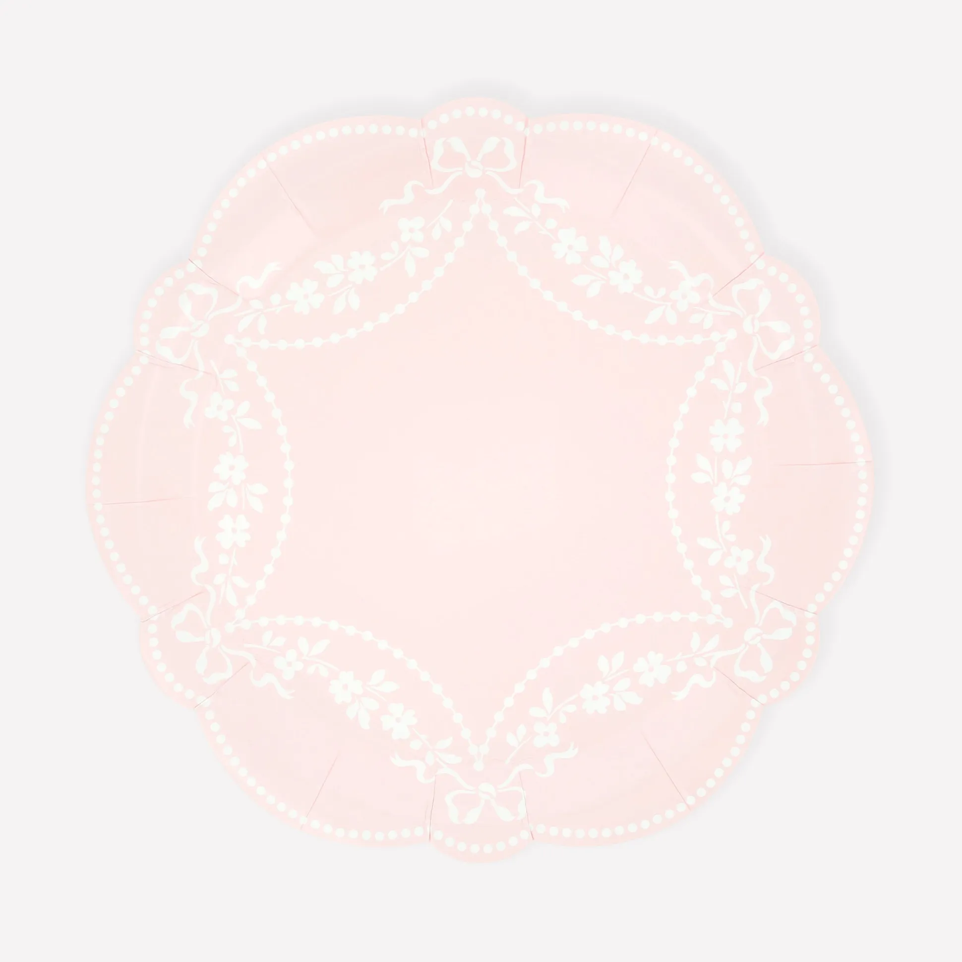 Rococo Pink Side Plates, Set of 8