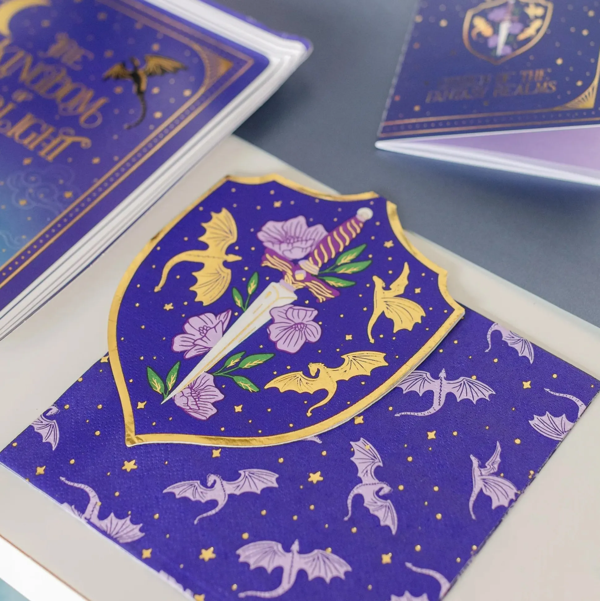 Romantasy Shield & Dagger Large Napkins