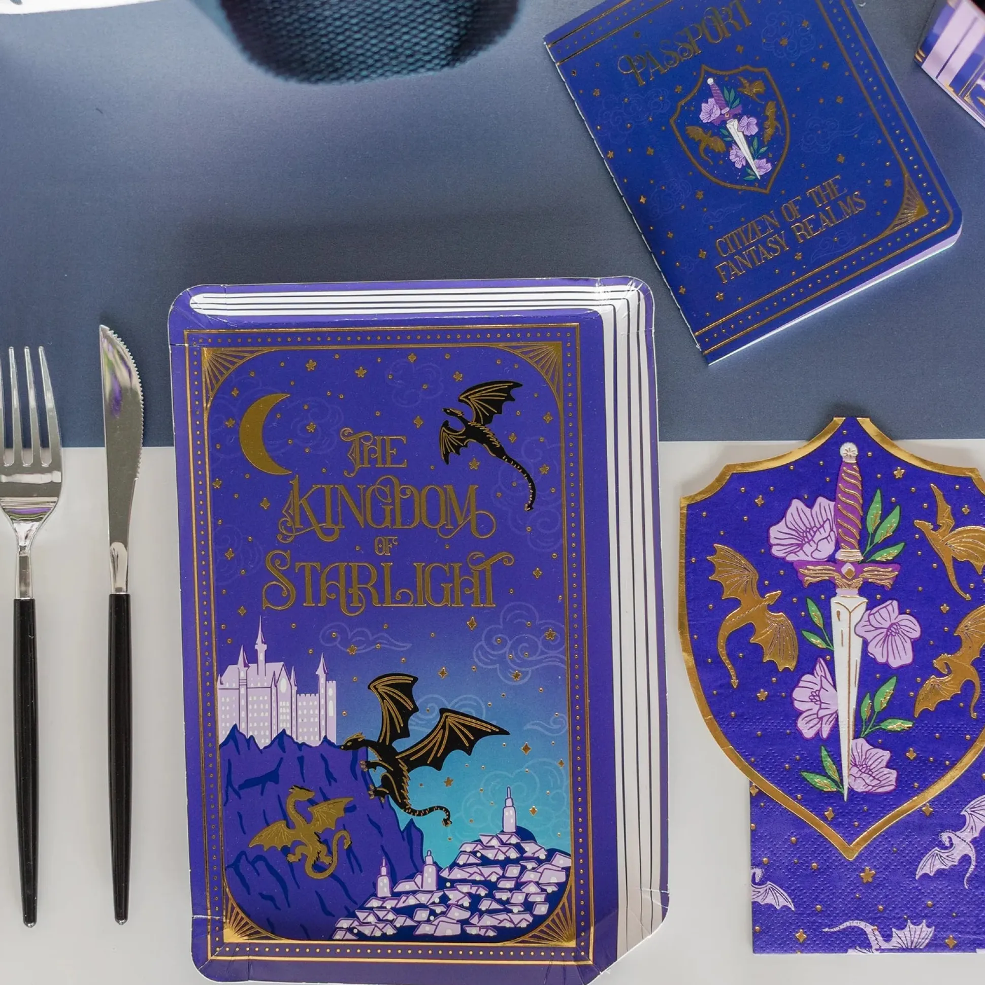 Romantasy Shield & Dagger Large Napkins