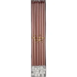 Rose Gold Long Candles