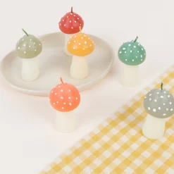 Rustic Mini Mushroom Candles