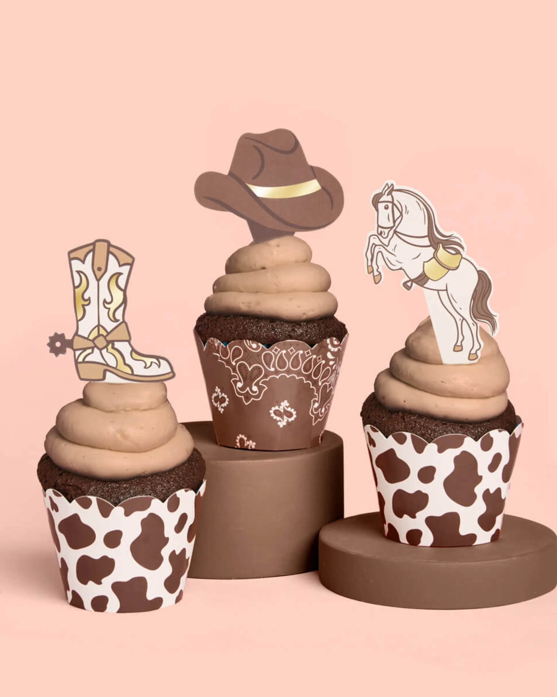Saddle Up Cupcake Liners & Toppers, Pack of 24