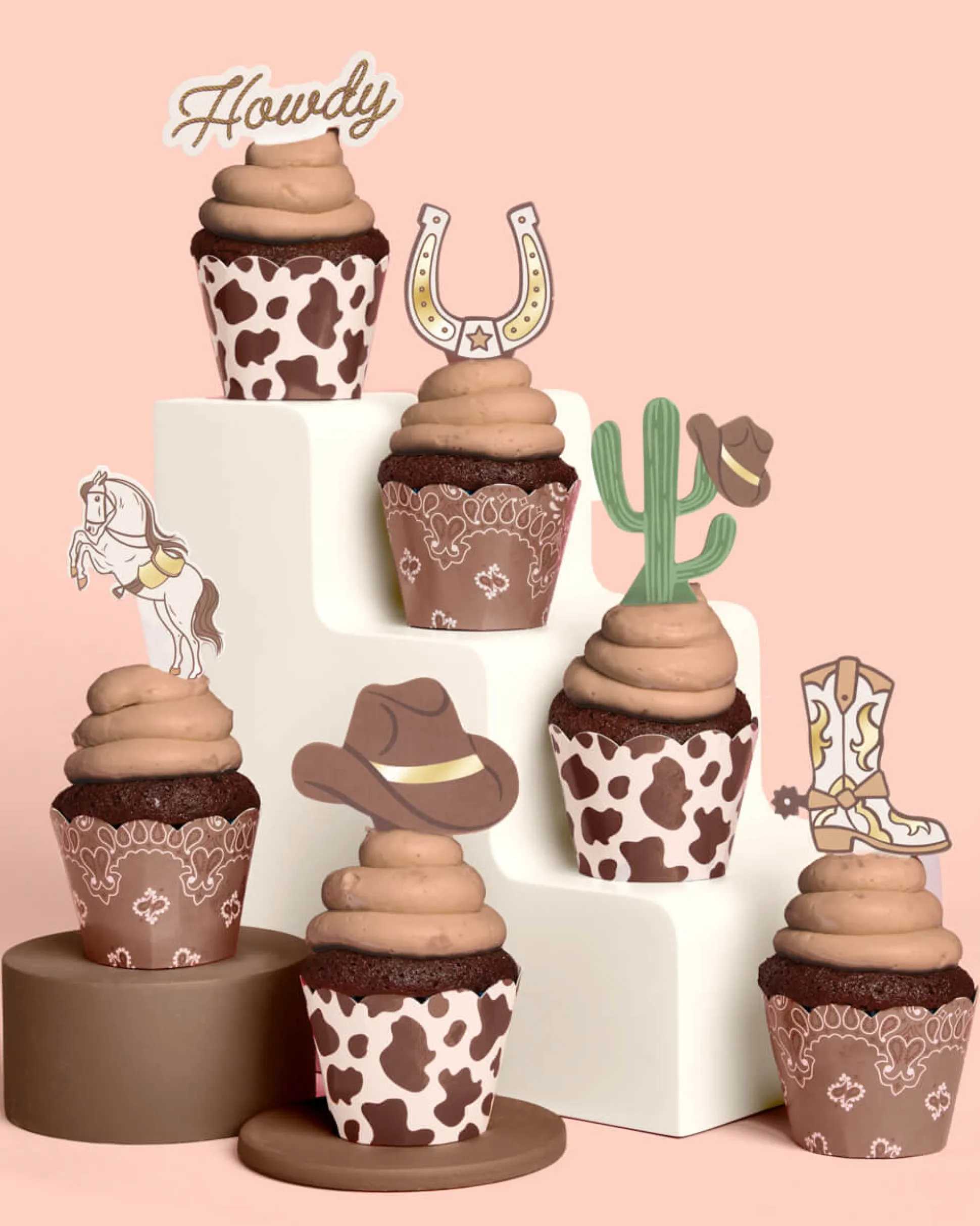 Saddle Up Cupcake Liners & Toppers, Pack of 24