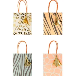 Safari Animal Print Party Bags, Pack of 8