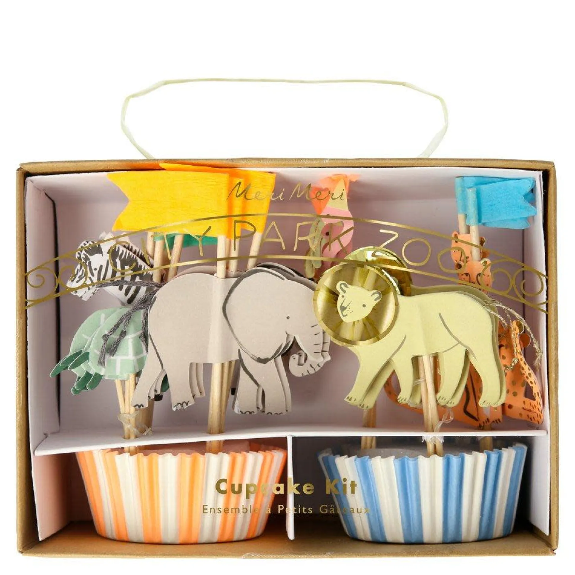 Safari Animals Cupcake Kit, Pack of 24