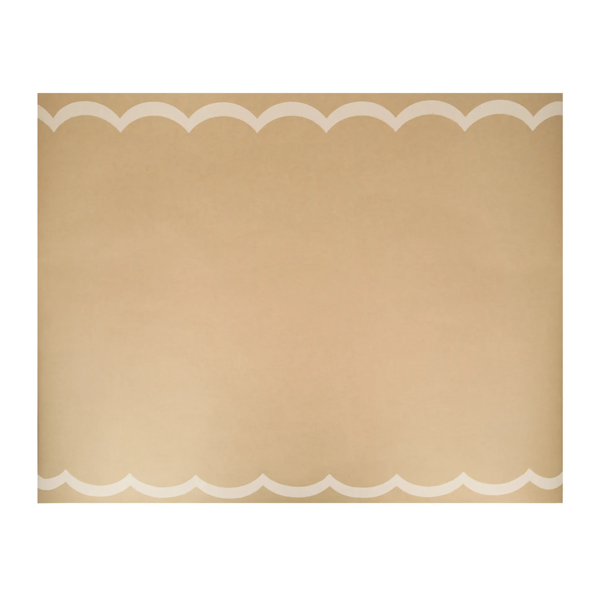 Scalloped Edge Kraft Table Runner