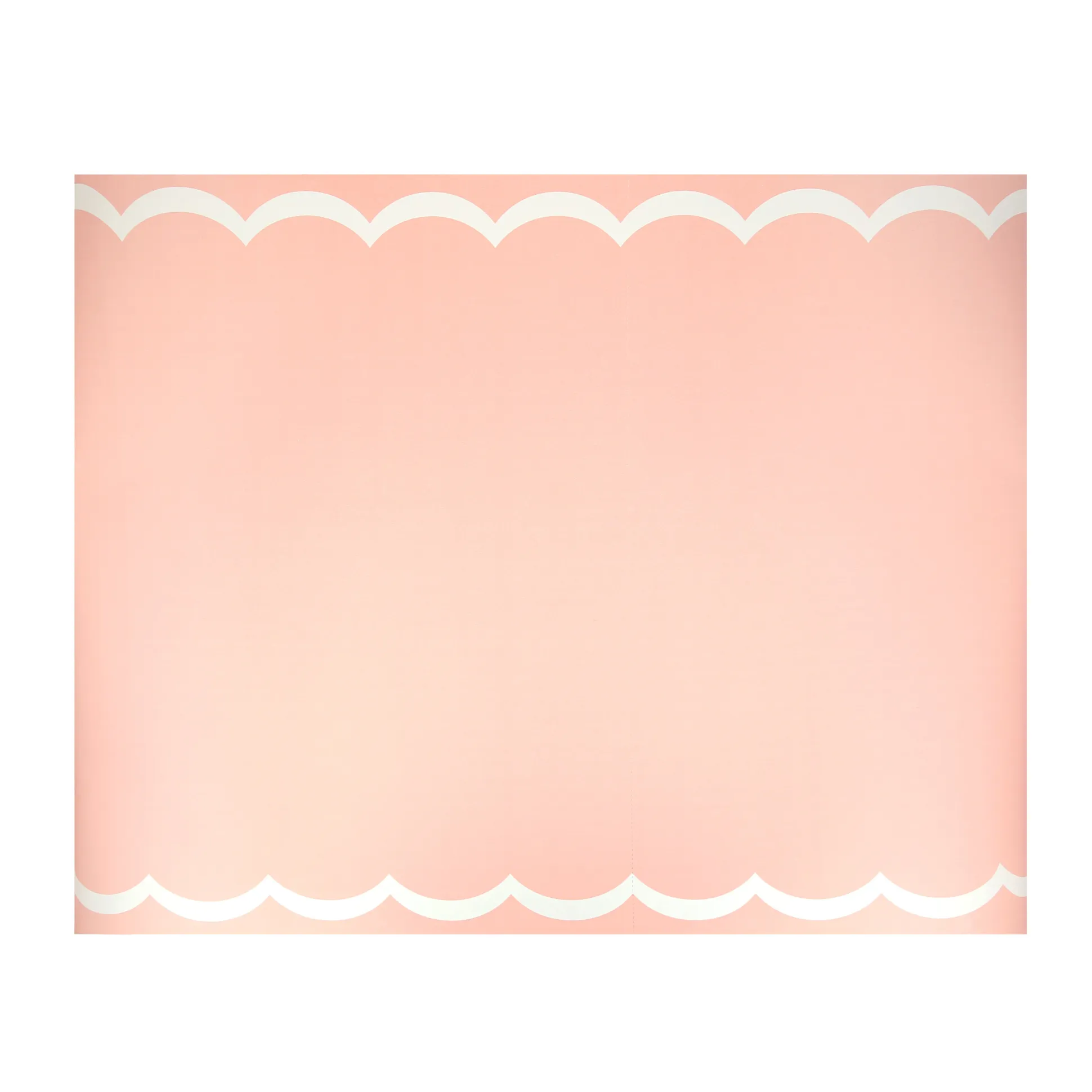 Scalloped Edge Pink Red Table Runner
